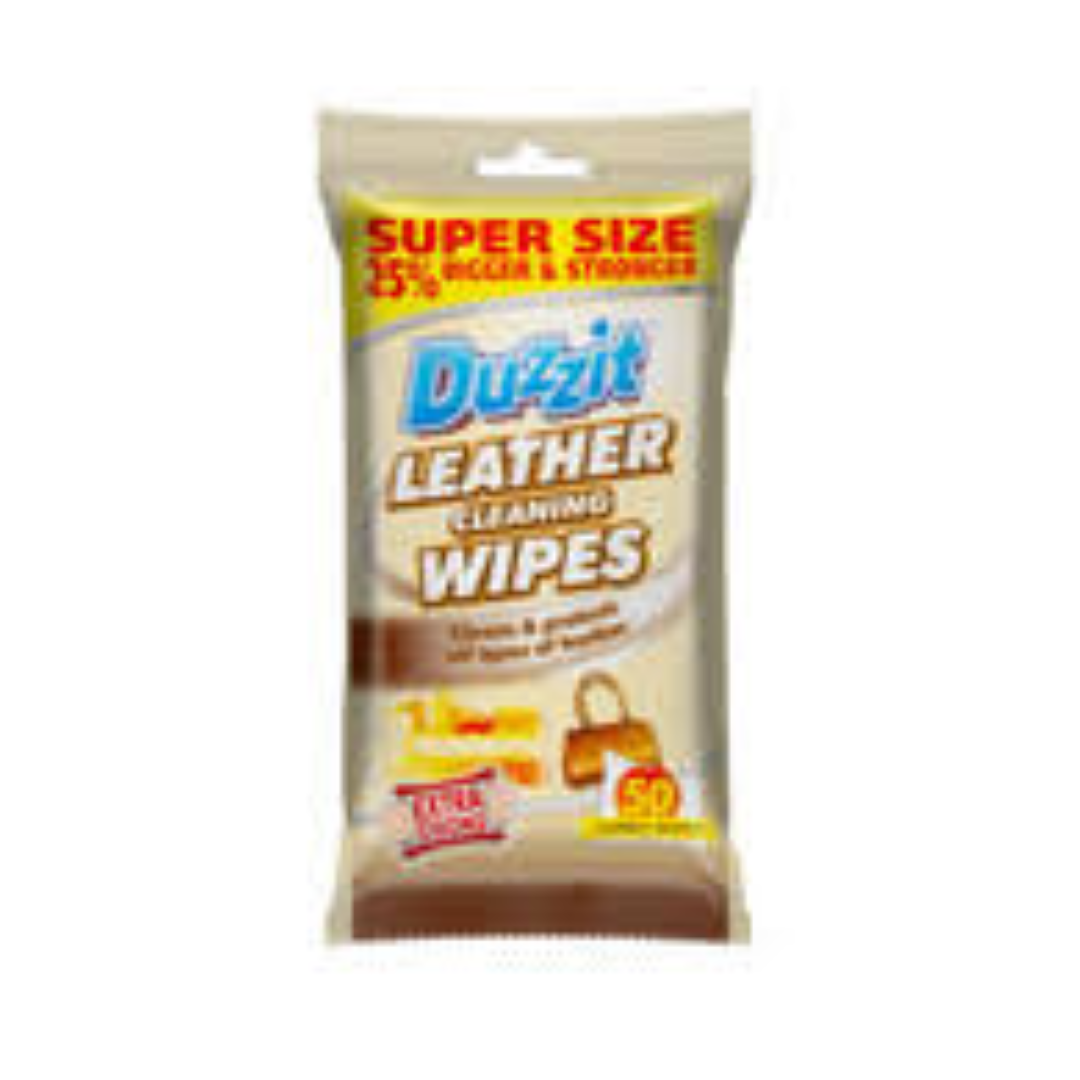 DUZZIT LEATHER CLEANING WIPES 50S